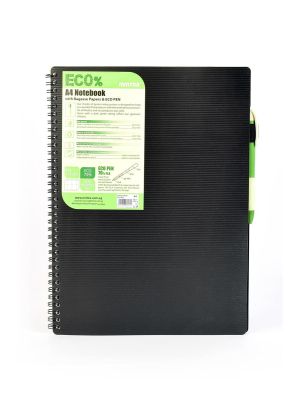 Pozn. blok A4, 80listů, linka, ECO PENčerná