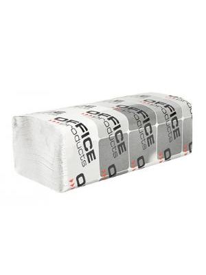 Papierové utierky Office Products ZZ 1-vrstvové biele recykel (20 bal.)