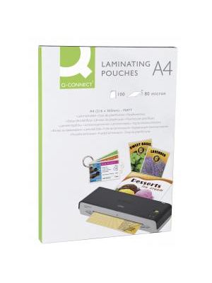 Laminovacie fólie Q-Connect 216x303 A4 80mic matné