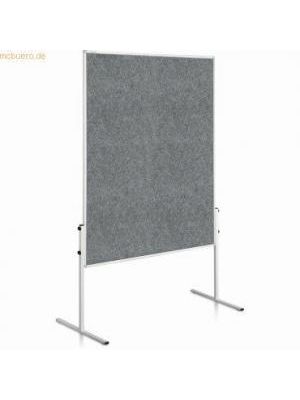 Moderačná tabuľa plstená 150x120 cm ECONOMY sivá neskl.