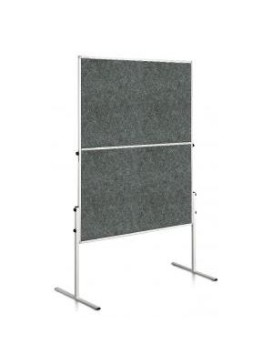 Moderačná tabuľa plstená 150x120 cm ECONOMY sivá