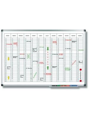 Plánovacia tabuľa ročná PREMIUM vertikálna 60x90 cm