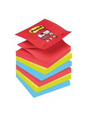 Z-bločky Post-it Super Sticky `Bora Bora` 76x76mm, 6 bločkov po 90 lístkov