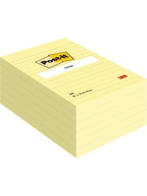 Bloček Post-it 102x152 žltý linajkový