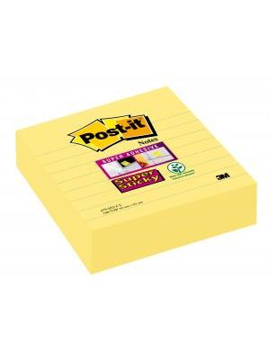 Bloček Post-it Super Sticky 101x101 žltý linajky