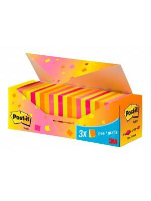 Bločky Post-it Super Sticky neónová 76x76 zvýhodnené balenie