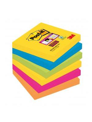 Bločky Post-it Super Sticky `Rio de Janeiro/ Carnival 76x76mm 6 bločkov po 90 lístkov