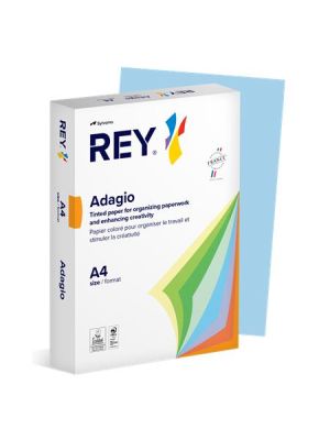 Kancelársky papier REY farebný A4, 80 g, pastelový modrý