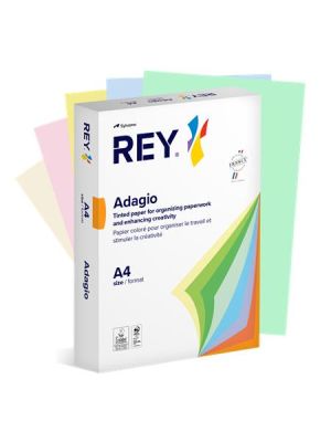 Kancelársky papier REY farebný A4, 80 g,  5x100l pastelové farby