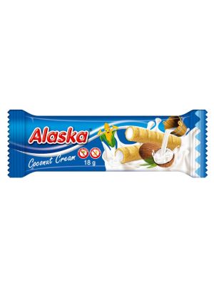 Trubičky Alaska plnené kokosovým krémom 18 g
