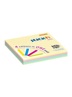 Samolepiaci poznámkový blok, 76x76 mm, 100 listov, STICK N 