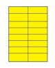 Etikety farebné 105x37mm APLI A4 100 hárkov žlté