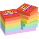 Bloček Post-it Super Sticky PLAYFUL, veľkosť 47,6x47,6 mm, 12 bločkov po 90 lístkov