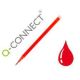 Náhradná náplň do gélového rollera Q-connect 0,7mm červená 3 ks