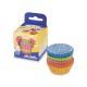 Cukrárenský košíček (PAP) farebný mix Ø35 x 20 mm 100 ks