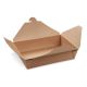 Food box (PAP/PE) nepremastiteľný kraft `L` 195 x 140 x 50 mm 1500ml 50 ks