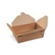 Food box (PAP/PE) nepremastiteľný kraft `M` 151 x 120 x 50 mm 1000ml 50 ks