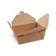 Food box (PAP/PE) nepremastiteľný kraft `M` 151 x 120 x 65 mm 1300ml 50 ks