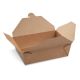 Food box (PAP/PE) nepremastiteľný kraft `L` 195 x 140 x 65 mm 1800ml 50 ks