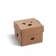 Burger box (PAP FSC Mix) rozkladací nepremastiteľný kraft 120 x 120 x 100 mm 100 ks