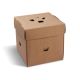 Burger box (PAP FSC Mix) rozkladací nepremastiteľný kraft 145 x 145 x 150 mm 50 ks