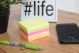 Blok samolepiaci 75x75 mm 5 farebná  kocka neon 400 lístkov