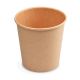 Papierový pohár kraft Ø73mm 200ml `S: 0,18L/7oz` 50 ks